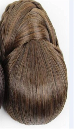 Hair Three Colors Available Braided Clip In Hair Bun,hair bun Hair Piece Donut Roller Bun Hair Piece Long 14Cm T1B/33