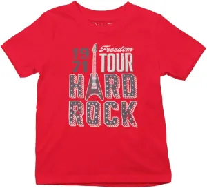 Hard Rock Youth Kids Unisex Americana Freedom Tour Tee Red