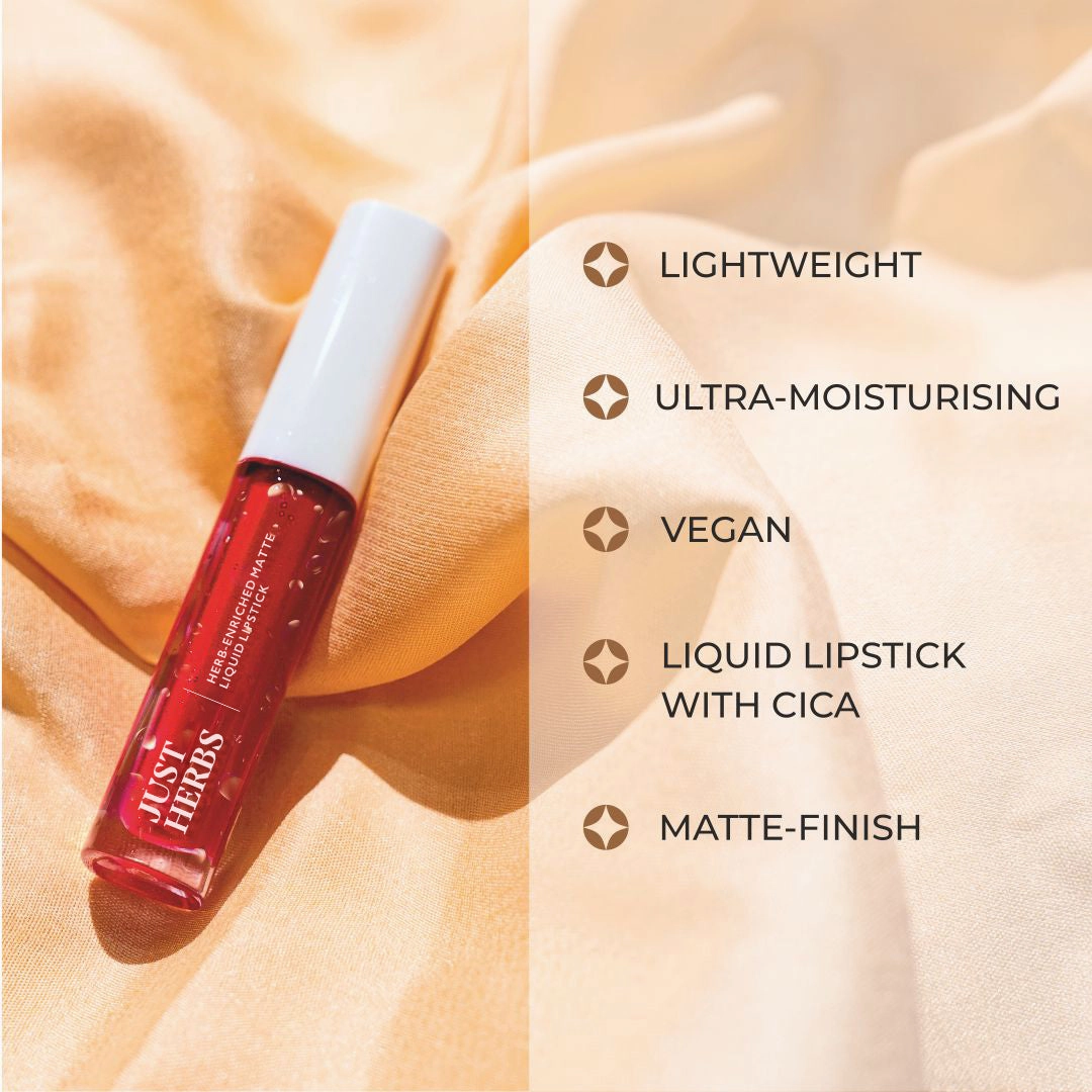 Hibiscus Red - Herb-enriched Matte Liquid Lipstick