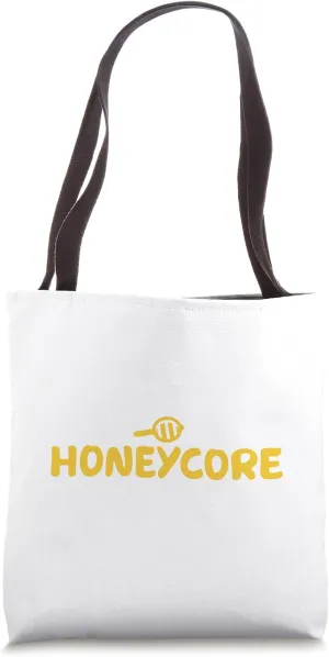 Honeycore Aesthetic - Cottagecore Kawaii Bee & Flower Wand Tote Bag