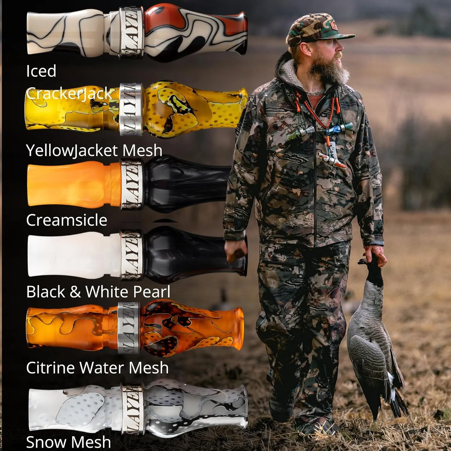 Honker Slayer Goose Call for Hunting Canada Geese | Powerful Realistic Sound | Beginner Friendly | Goose Hunting Call