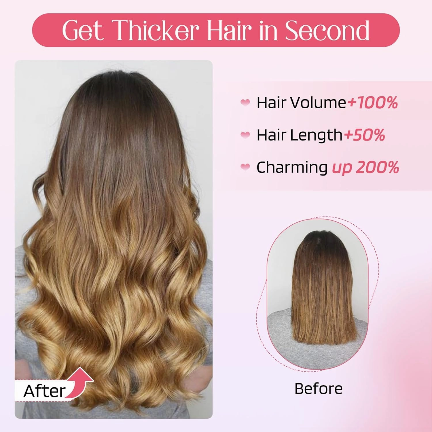 HOOJIH Clip in Hair Extensions 4PCS 14" Short Curly Clip on Hair Extensions Invisible Lace Weft Natural Soft Hairpieces for Women - Dark Chocolate Brown