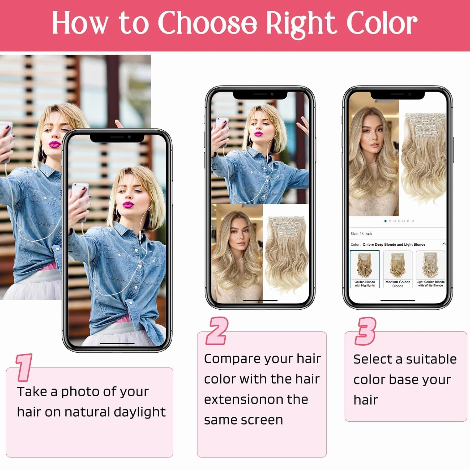 HOOJIH Clip in Hair Extensions 4PCS 14" Short Curly Clip on Hair Extensions Invisible Lace Weft Natural Soft Hairpieces for Women - Dark Chocolate Brown