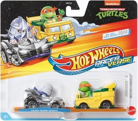 Hot Wheels Racer Verse Shredder & Michelangelo