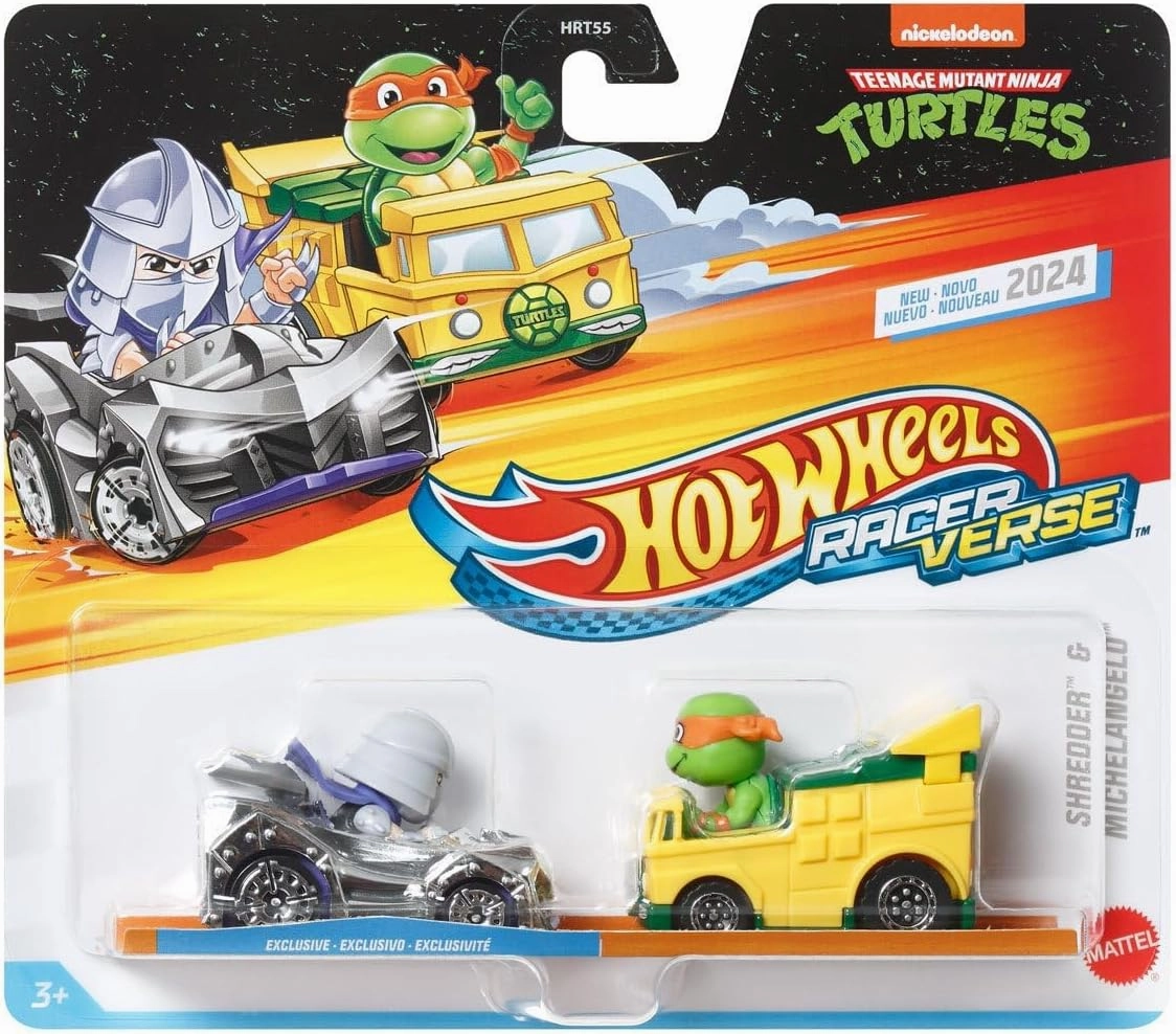 Hot Wheels Racer Verse Shredder & Michelangelo