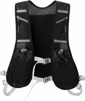 Hydration Vest for Running Men - Running Hydration Vest, Reflective Adjustable Running Vest Pack,Water Backpack with Soft Flask Pockets, Cell Phone Holder for Cycling, Hiking, Mountaineering