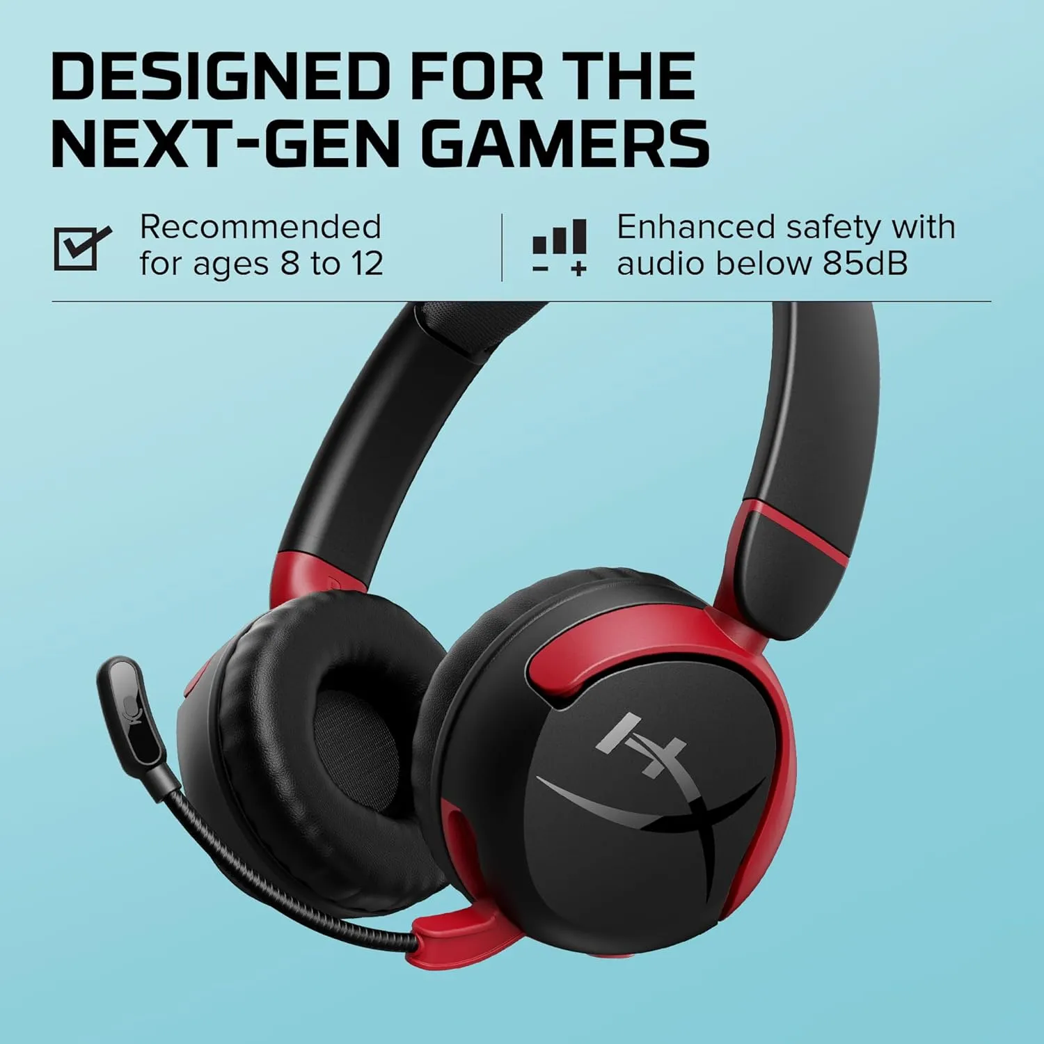 HyperX CloudX Stinger 2 Core - Gaming Headset for Xbox, Lightweight Over-Ear headsets with mic, Swivel-to-Mute Function, 40mm Drivers - Black