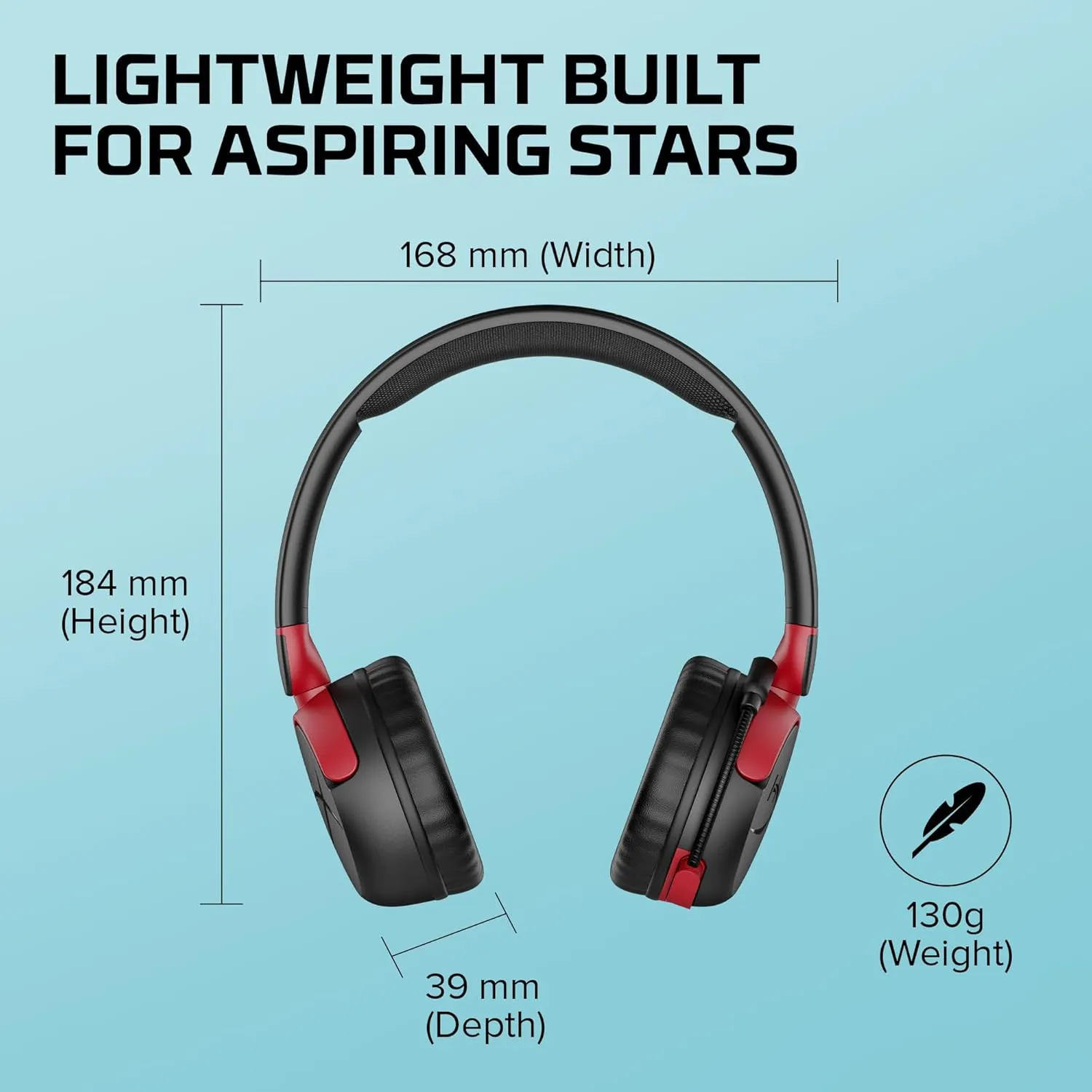 HyperX CloudX Stinger 2 Core - Gaming Headset for Xbox, Lightweight Over-Ear headsets with mic, Swivel-to-Mute Function, 40mm Drivers - Black