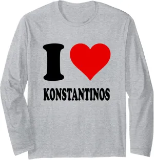 I Love Konstantinos Long Sleeve T-Shirt
