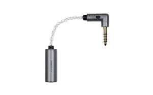 iFi iEMatch 4.4mm Balanced Male to Female Headphone Jack in-Ear-Monitor Audio Amplifier/Optimizer/Attenuator. Includes Soft Foam Ear Plugs and Travel Pouch