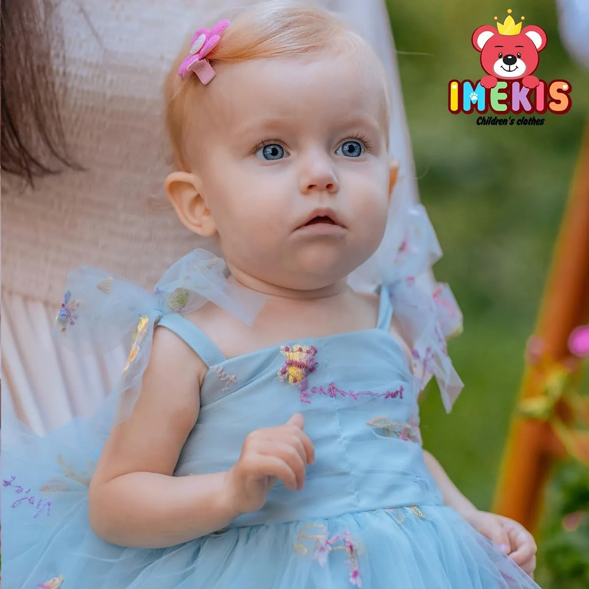 IMEKIS Toddler Baby Girl Birthday Princess Dress Shiny Confetti Boho Rainbow Cake Smash Photo Shoot Outfit for 1-6T