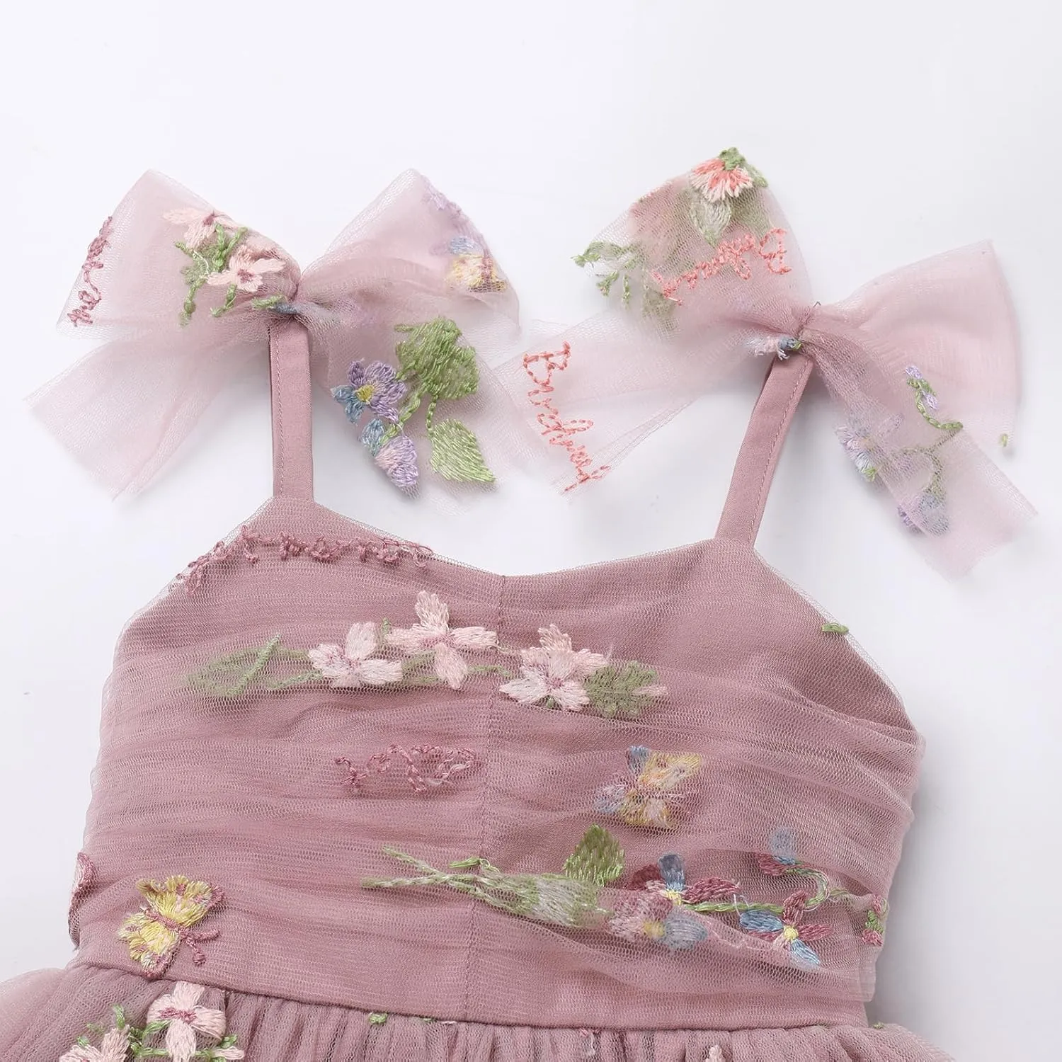 IMEKIS Toddler Baby Girl Birthday Princess Dress Shiny Confetti Boho Rainbow Cake Smash Photo Shoot Outfit for 1-6T