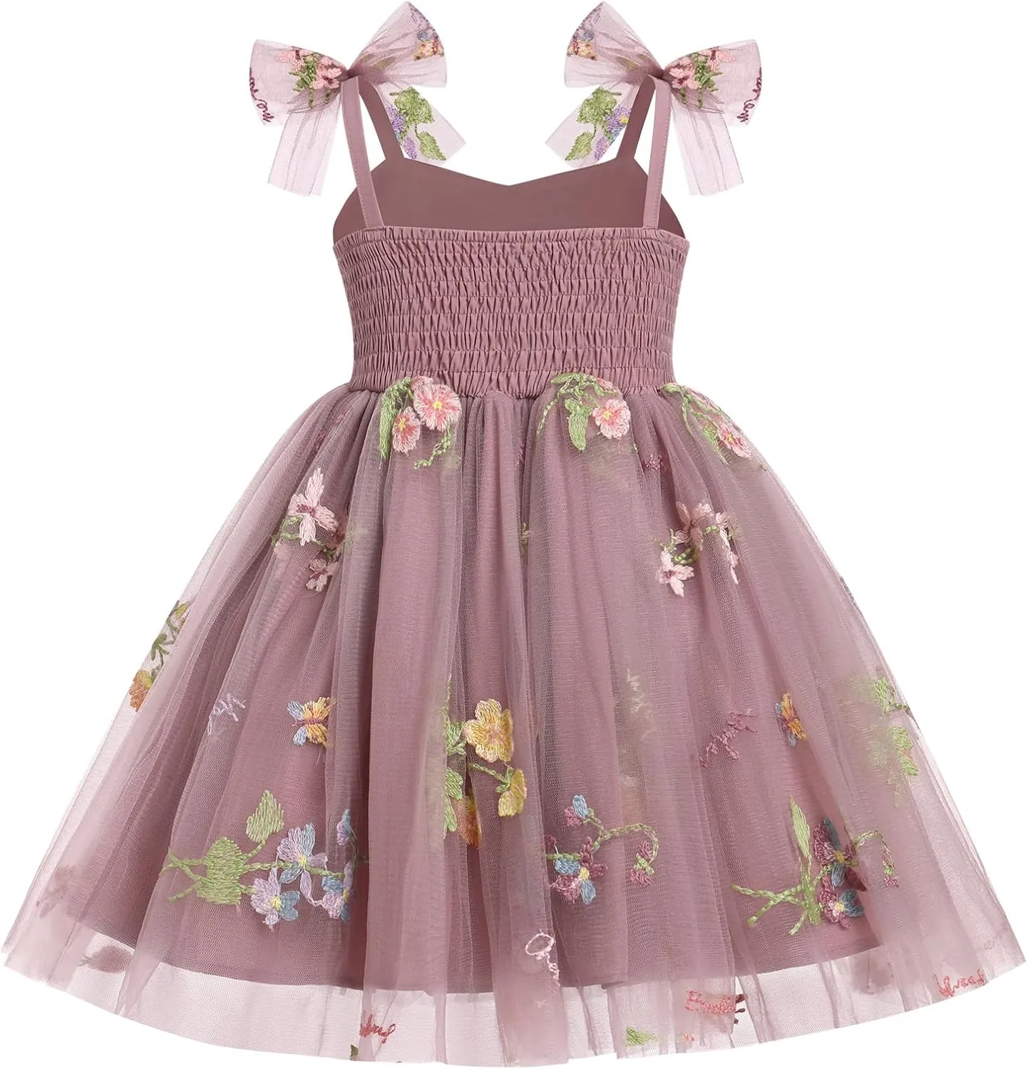 IMEKIS Toddler Baby Girl Birthday Princess Dress Shiny Confetti Boho Rainbow Cake Smash Photo Shoot Outfit for 1-6T