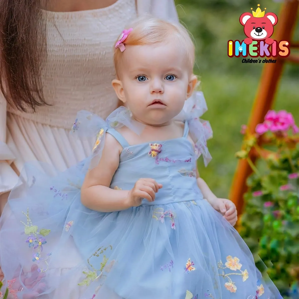 IMEKIS Toddler Baby Girl Birthday Princess Dress Shiny Confetti Boho Rainbow Cake Smash Photo Shoot Outfit for 1-6T