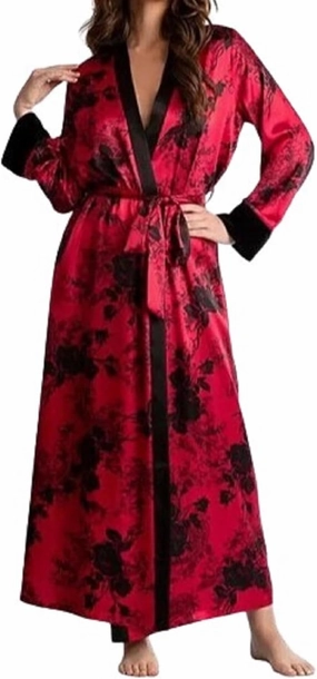 In Bloom by Jonquil Long Red/Black Robe, Small