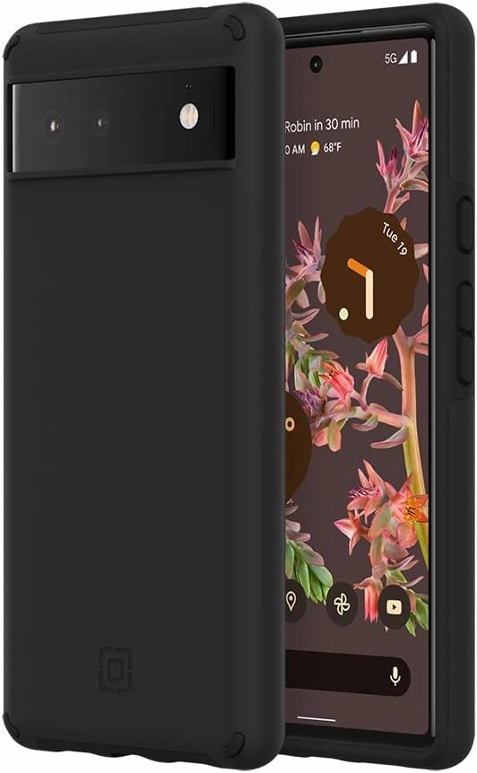 Incipio Duo Case Compatible with Google Pixel 6 (Black) - Google Certified [3.6 m Drop-Proof] I Qi Wireless Charging Compatible I Extremely Robust Mobile Phone Case I Shock-Absorbing Case