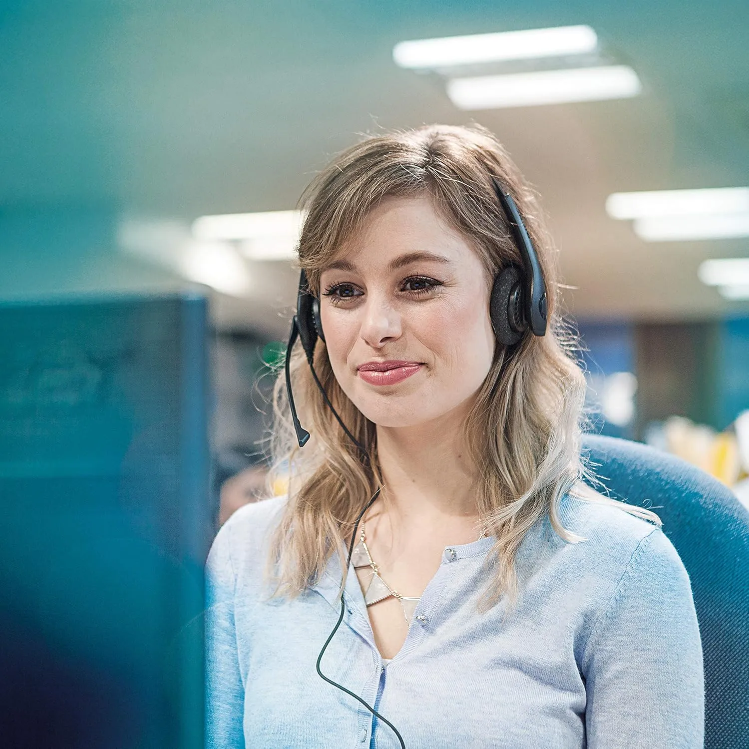 Jabra Biz 1500 USB Duo Wired Call Center Professional Headset