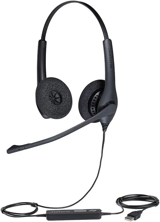 Jabra Biz 1500 USB Duo Wired Call Center Professional Headset