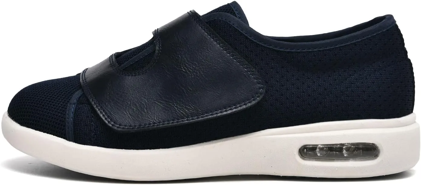 JITUUE Diabetic Shoes for Elderly Men Large Size Wide Adjustable Closure for Men Walking Shoes Edema Plantar Fasciitis Bunions Arthritis Swollen Feet Seniors Tennis Skechers