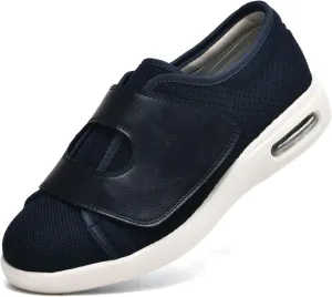 JITUUE Diabetic Shoes for Elderly Men Large Size Wide Adjustable Closure for Men Walking Shoes Edema Plantar Fasciitis Bunions Arthritis Swollen Feet Seniors Tennis Skechers