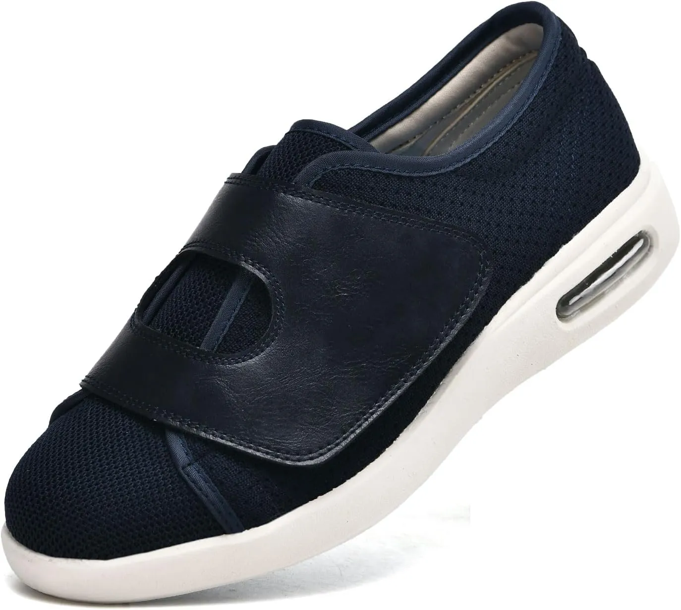 JITUUE Diabetic Shoes for Elderly Men Large Size Wide Adjustable Closure for Men Walking Shoes Edema Plantar Fasciitis Bunions Arthritis Swollen Feet Seniors Tennis Skechers