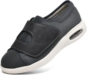 JITUUE Diabetic Shoes for Elderly Men Large Size Wide Adjustable Closure for Men Walking Shoes Edema Plantar Fasciitis Bunions Arthritis Swollen Feet Seniors Tennis Skechers