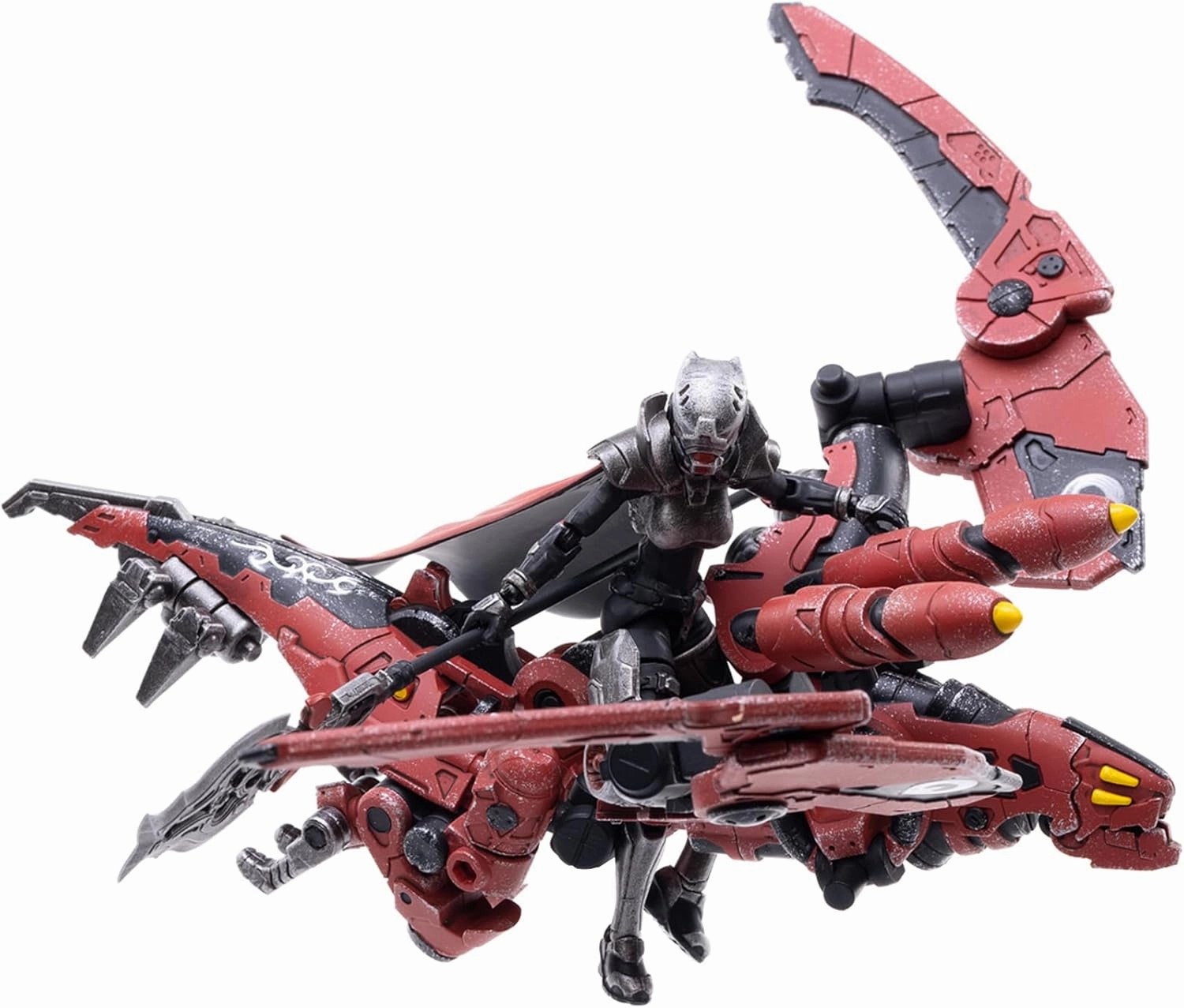 JOYTOY 1/18 Action Figures - Saluk Flame Dragon Cavalry (Crimson) Perfect for Collectors & Decor - Ideal Gift for Birthdays - Christmas - Character Figure - JT2016