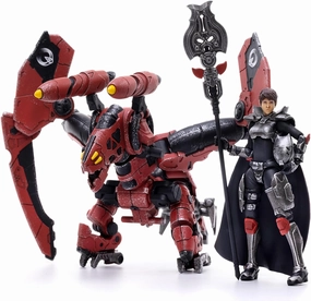 JOYTOY 1/18 Action Figures - Saluk Flame Dragon Cavalry (Crimson) Perfect for Collectors & Decor - Ideal Gift for Birthdays - Christmas - Character Figure - JT2016
