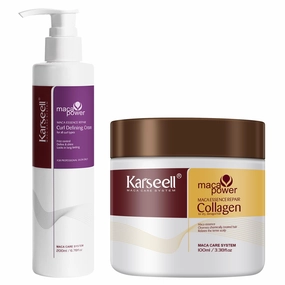 Karseell Collagen Hair Mask and Curl-Defining Cream essence repair All Curl Types & Hair Textures