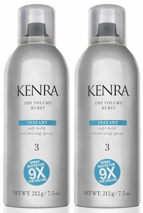 Kenra Dry Volume Burst 3 | Instant Volume Hairspray | Soft Hold Volumizing Spray | Dry Application | All Hair Types