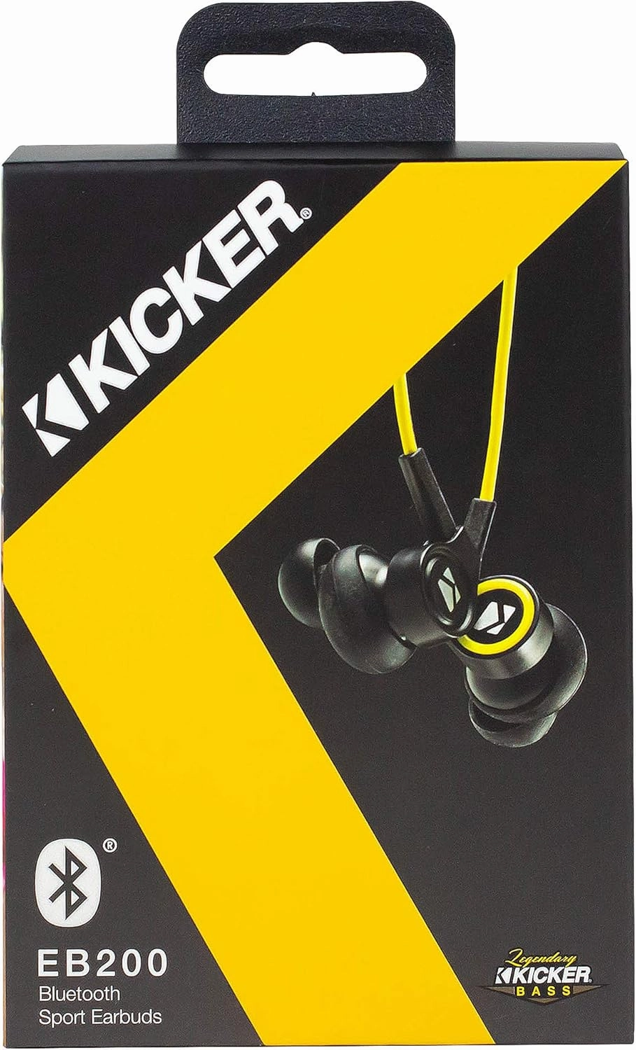 KICKER Bluetooth Wireless Earbuds | Passive Noise Reducing Headphones Earbuds w/Built-in Mic with Multi Function Button Volume Control | Sweat and Water Resistant