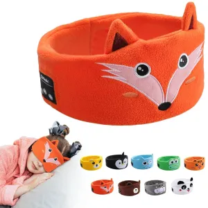 Kids Wireless Headphones, Over Ear Headphones for Children & Toddlers, with Thin Speakers & Super Soft Fleece Headband (Fox)