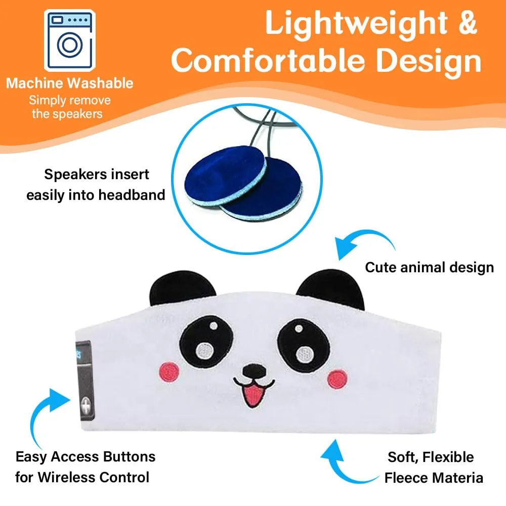 Kids Wireless Headphones, Over Ear Headphones for Children & Toddlers, with Thin Speakers & Super Soft Fleece Headband (Owl)