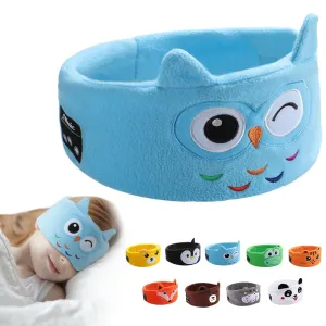 Kids Wireless Headphones, Over Ear Headphones for Children & Toddlers, with Thin Speakers & Super Soft Fleece Headband (Owl)