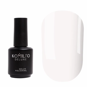Komilfo Color Base 8ml White Red Milky, Medium density, self-leveling. Fast coverage. Soft, flesh-colored shades, Long -lasting up to 21 days, Nail Gel Polish Led Uv (Base Milky White, 15ml)
