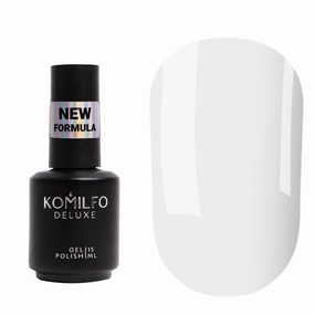 Komilfo Color Base 8ml White Red Milky, Medium density, self-leveling. Fast coverage. Soft, flesh-colored shades, Long -lasting up to 21 days, Nail Gel Polish Led Uv (Base Milky White Intense, 15ml)