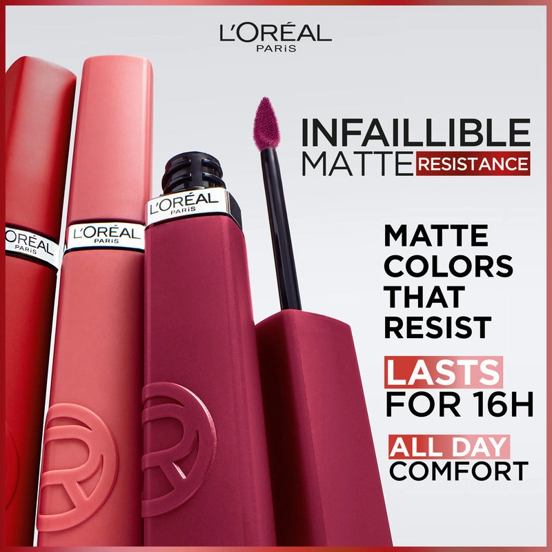 L'Oréal Paris Infallible Le Matte Resistance Liquid Lipstick - 430 A-Lister