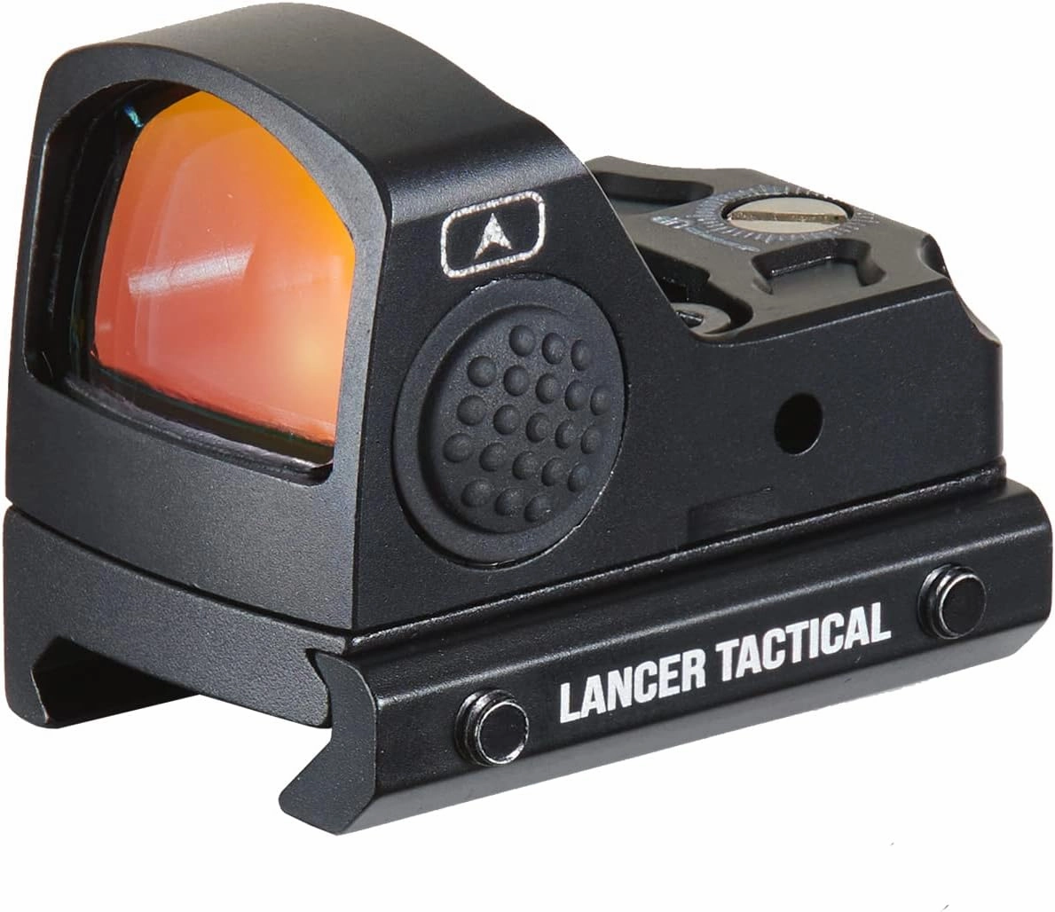 Lancer Tactical Mi-cro Red Dot Airsoft Sight w/Riser Mount Comptiable with Knightshade (Color: Black)