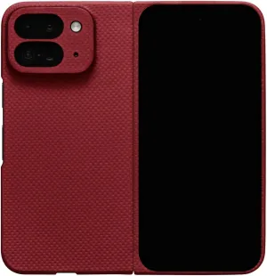 Latercase | Compatible with Pixel 9 Pro Fold | Crimson | Durable Pixel 9 Pro Fold Phone Case | 0.6mm Thin Aramid Fiber, 10 Grams, Precision Lasercut, Full Camera Protection, Nonslip Matte Finish