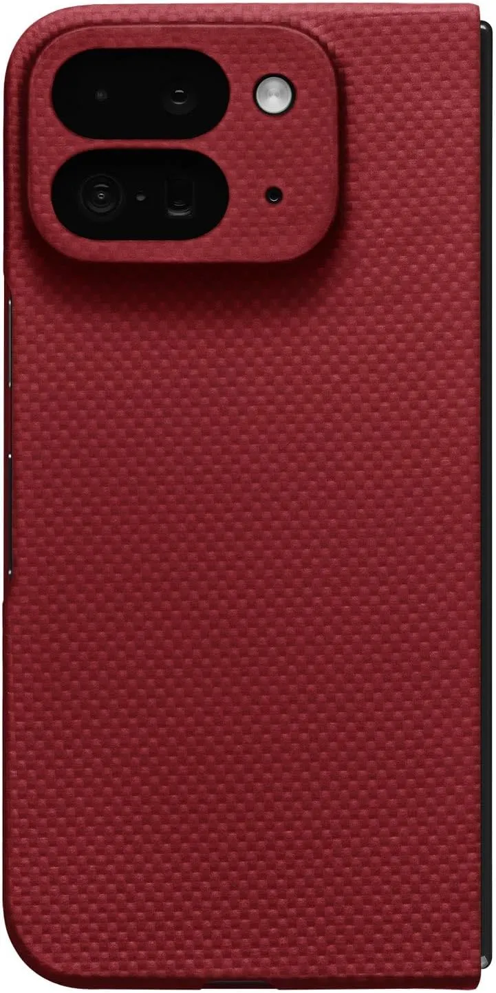 Latercase | Compatible with Pixel 9 Pro Fold | Crimson | Durable Pixel 9 Pro Fold Phone Case | 0.6mm Thin Aramid Fiber, 10 Grams, Precision Lasercut, Full Camera Protection, Nonslip Matte Finish