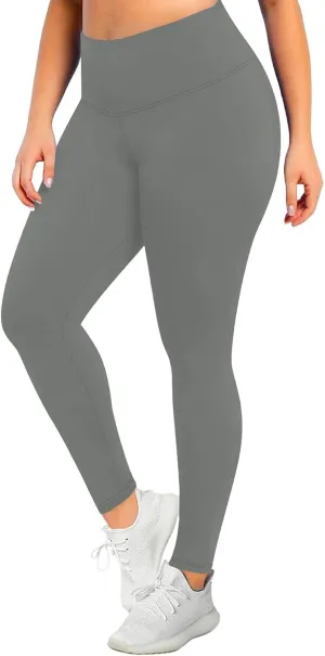 Leggings for Women Plus Size Tummy Control Lightweight Stretch High Waist Pants Soft Running Workout Trendy Yoga Pants