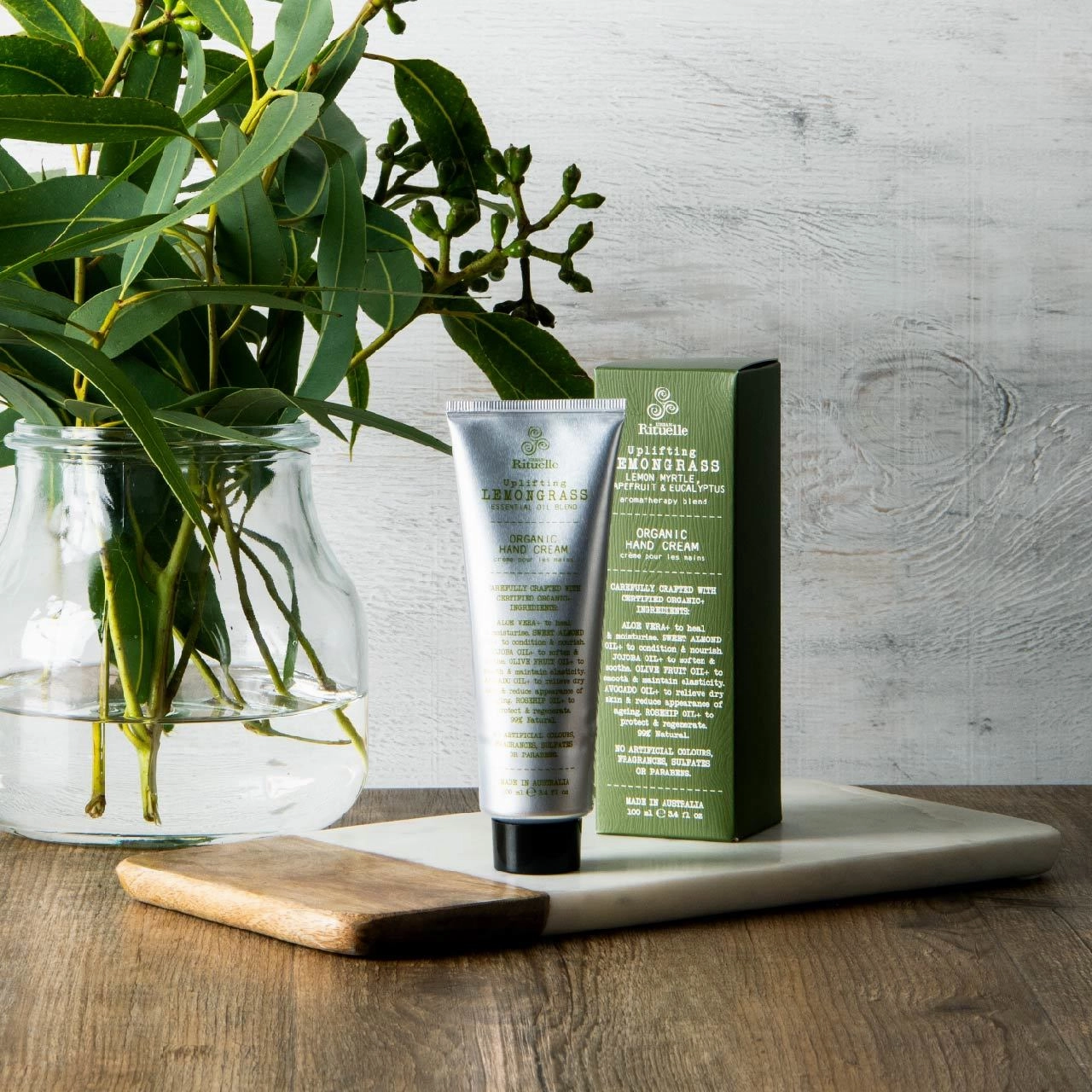 Lemongrass, Lemon Myrtle, Grapefruit & Eucalyptus Organic Handcream 100ml