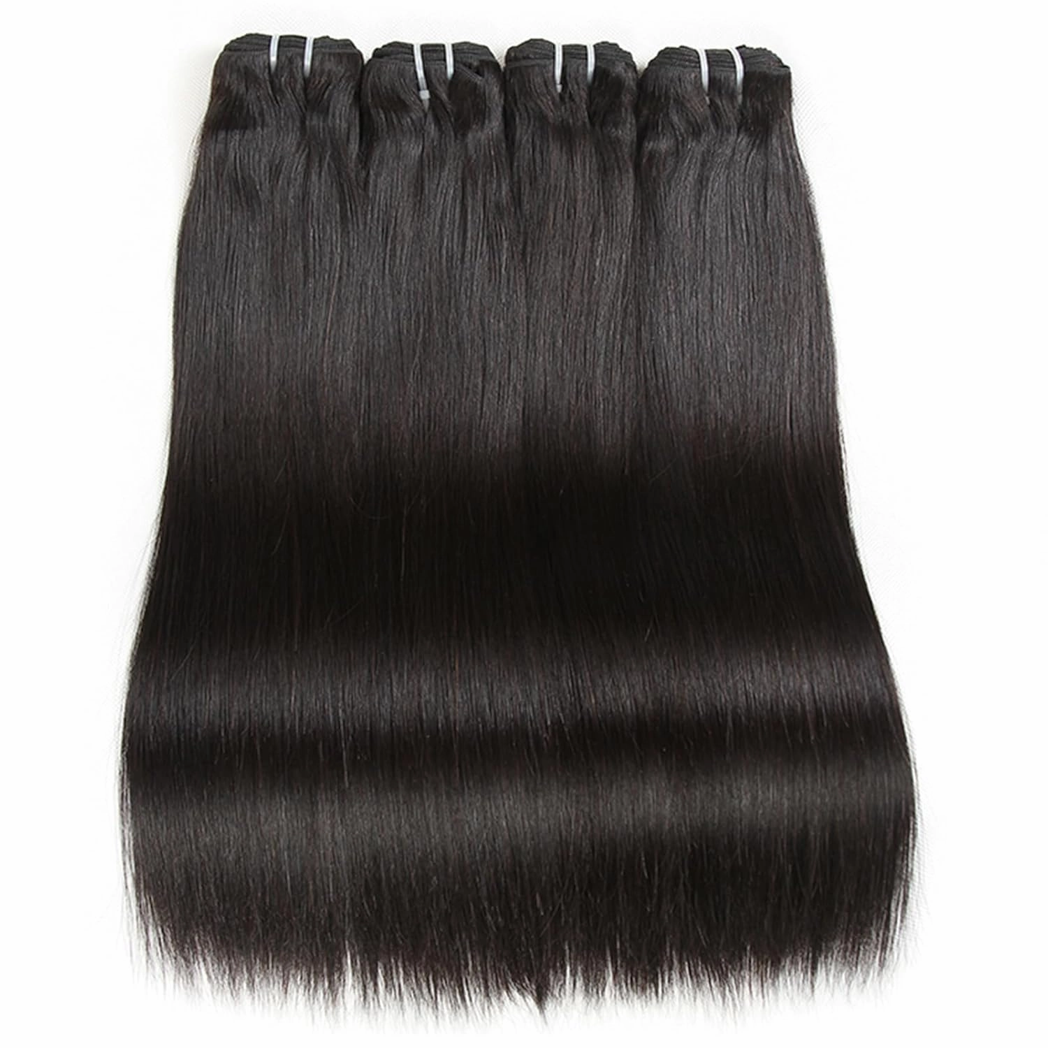 Liang Dian Human Hair Bundles 12 12 14 14 Inch Straight Bundles Human hair 12A Brazilian Virgin Hair 100% Unprocessed Quick Weave Natural Color