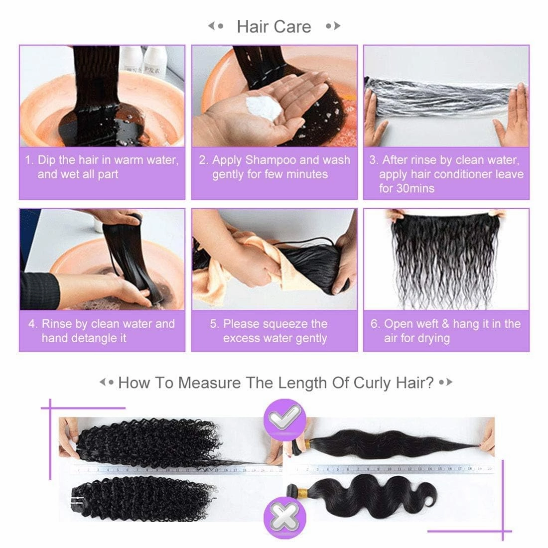 Liang Dian Human Hair Bundles 12 12 14 14 Inch Straight Bundles Human hair 12A Brazilian Virgin Hair 100% Unprocessed Quick Weave Natural Color