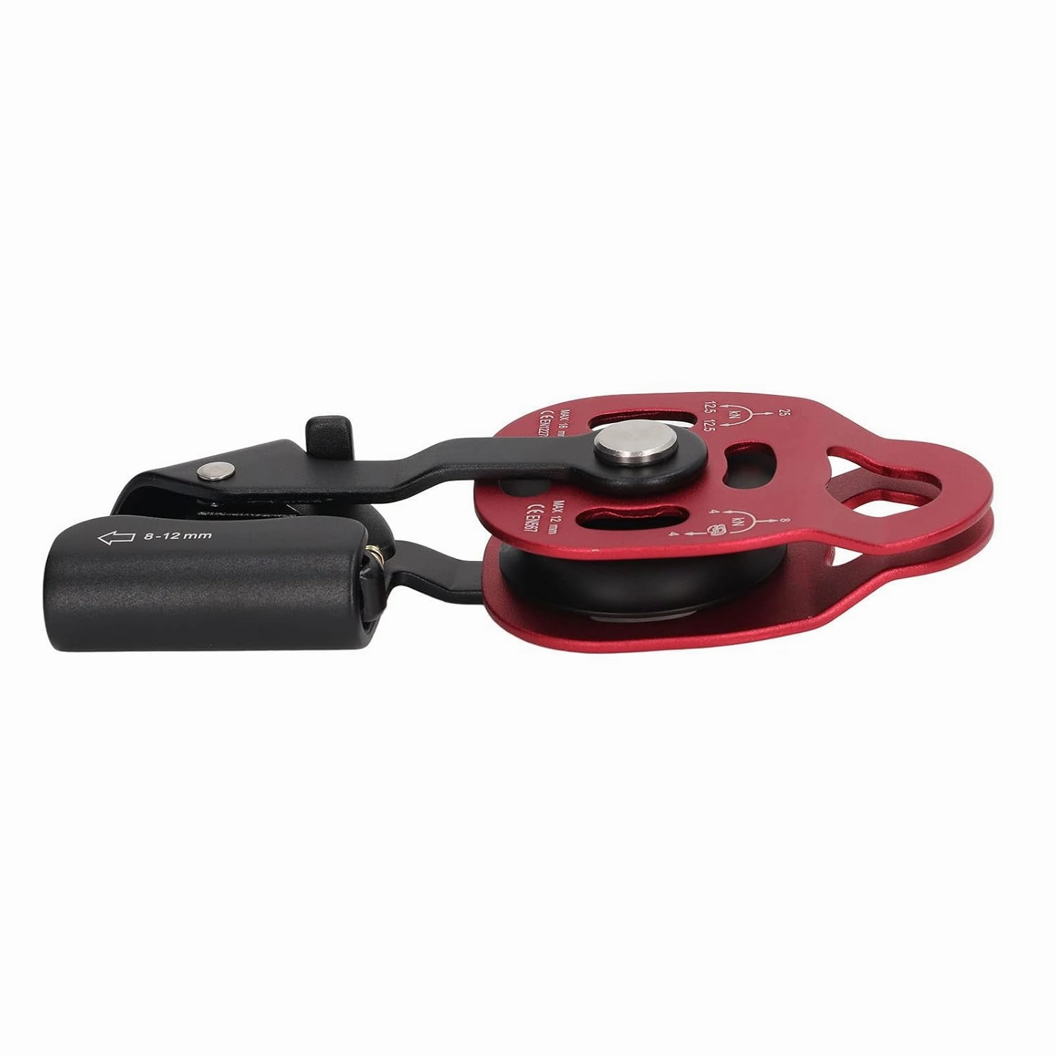 Lift Weight Pulley Heavy Duty for Rock Climbing High Altitude with 8-12mm Rope (Red)