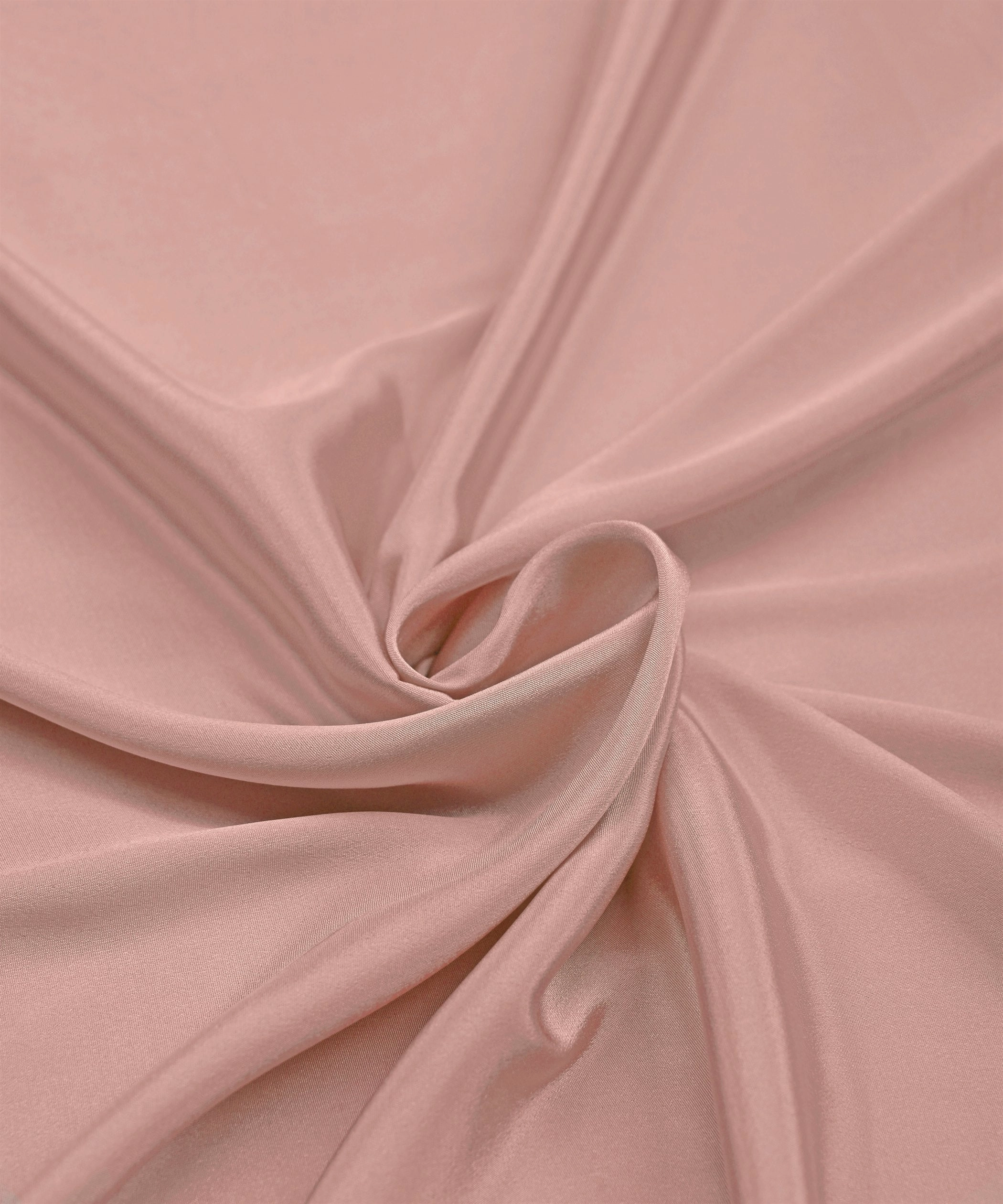 Light Peach Plain Dyed Crepe Fabric