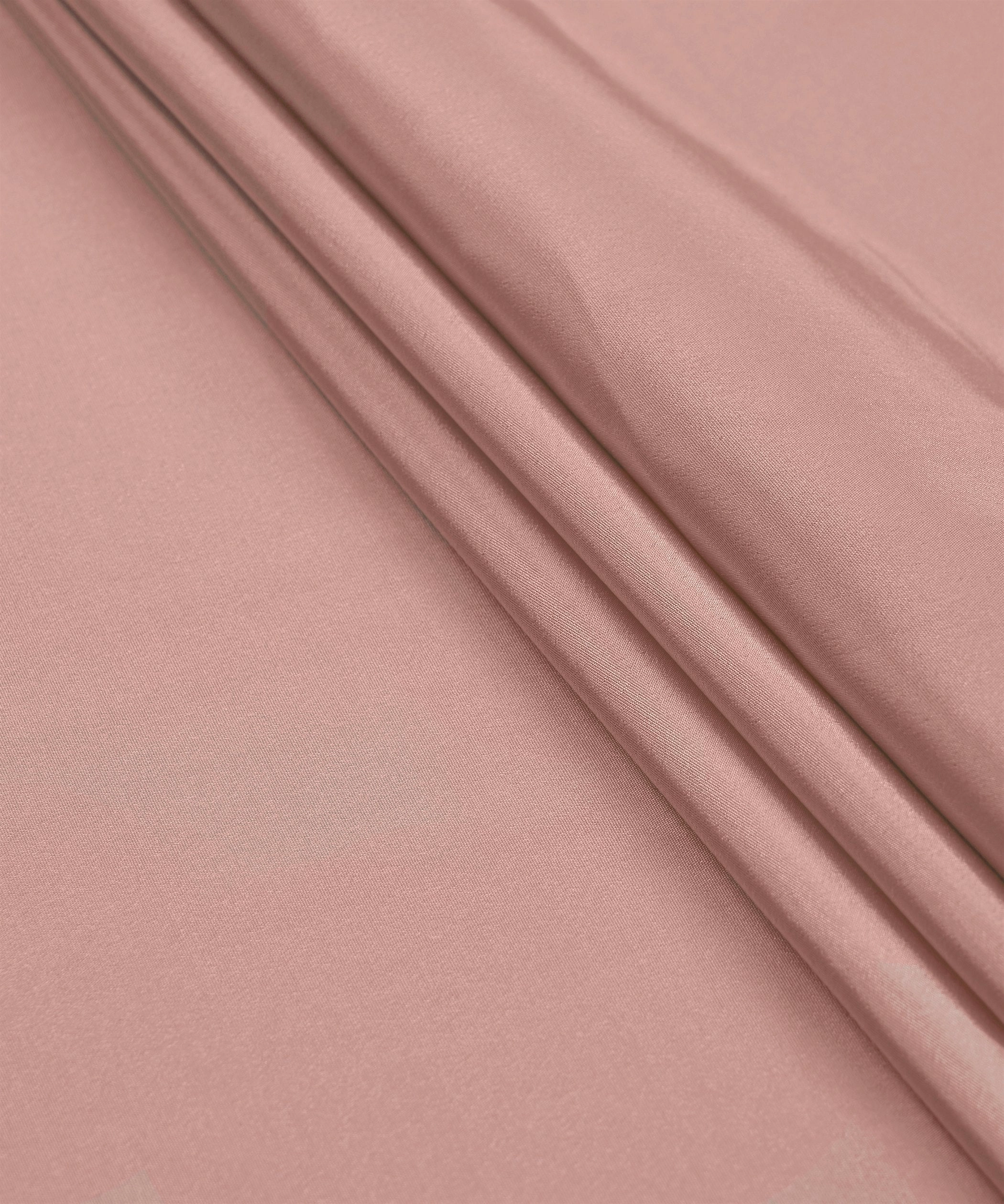 Light Peach Plain Dyed Crepe Fabric