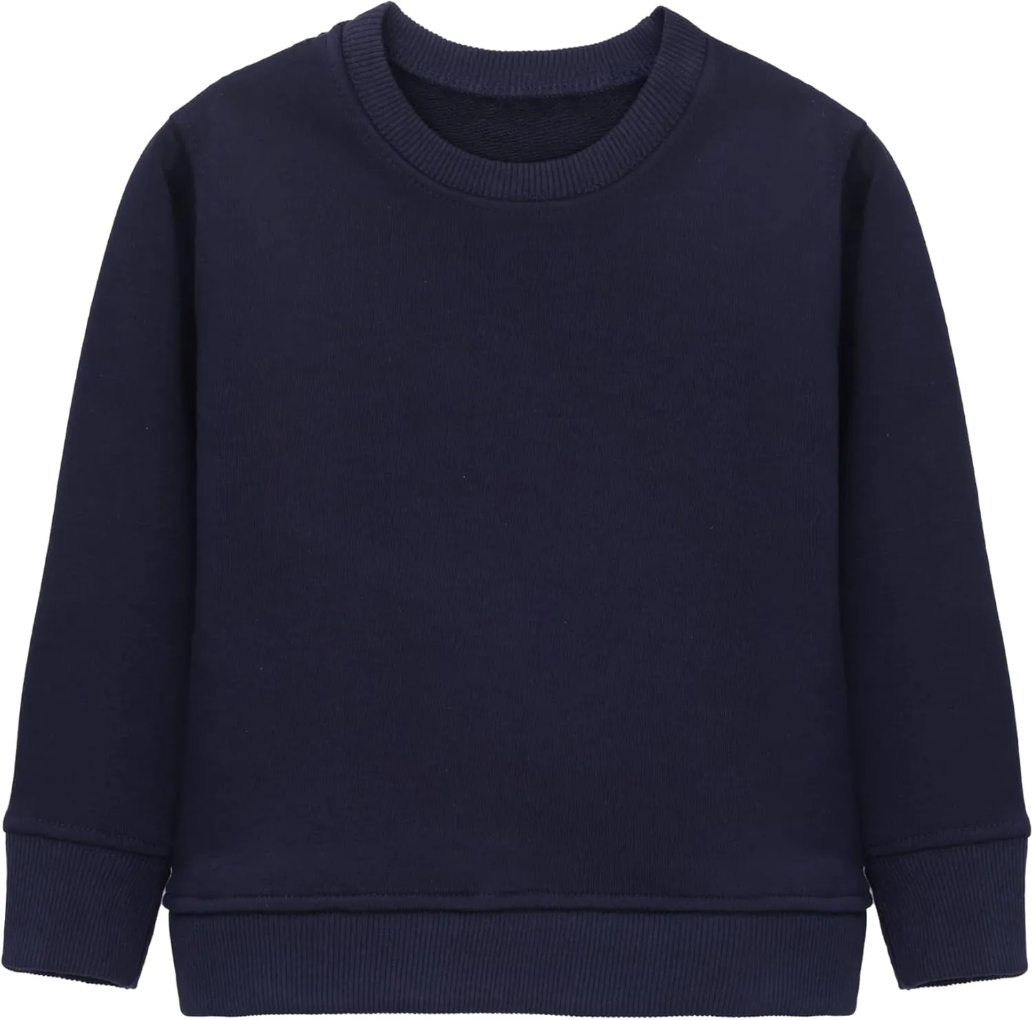 Lilax Boys Basic Crewneck Long Sleeve Pullover Cotton Kids Sweatshirt