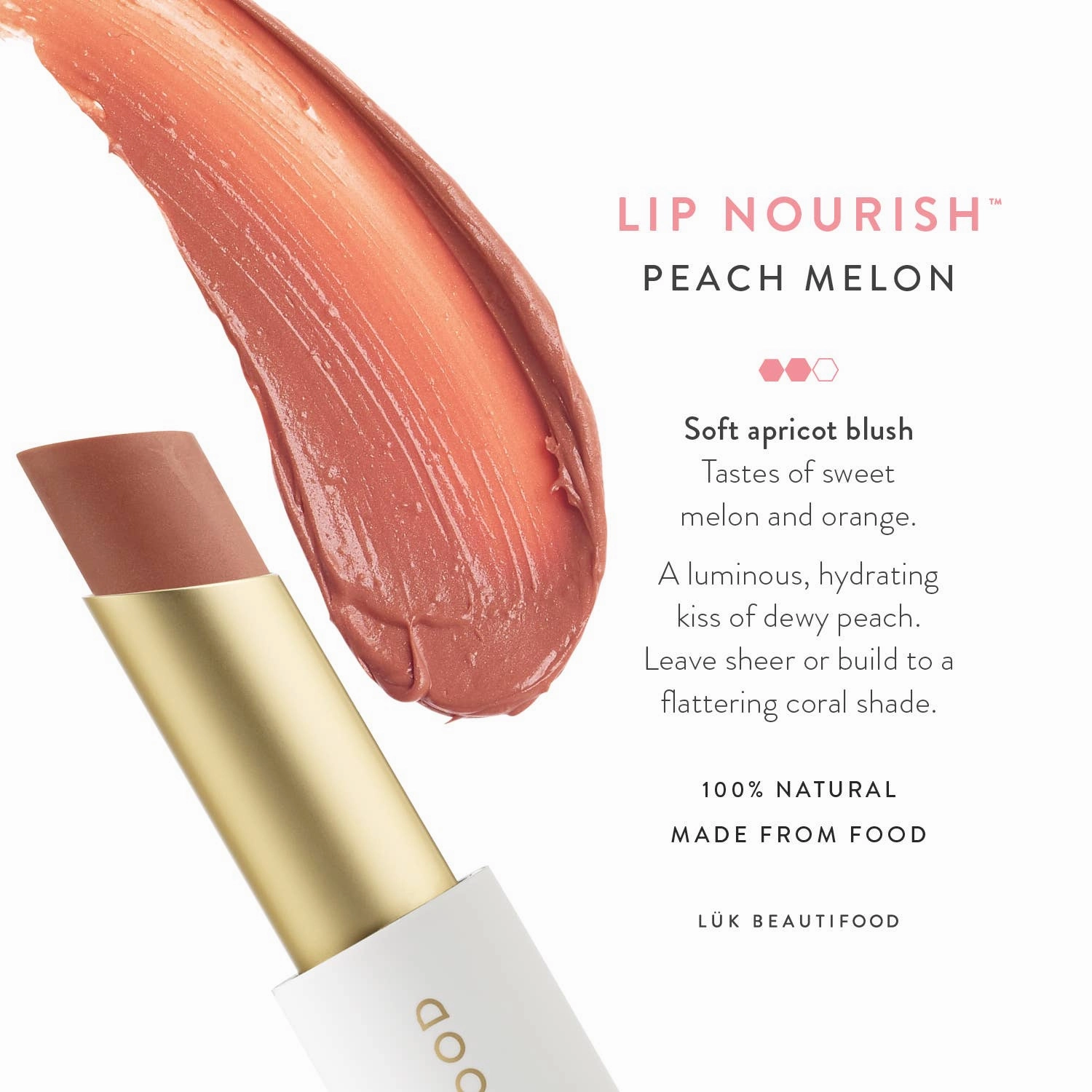 Lip Nourish Lipstick - Peach Melon