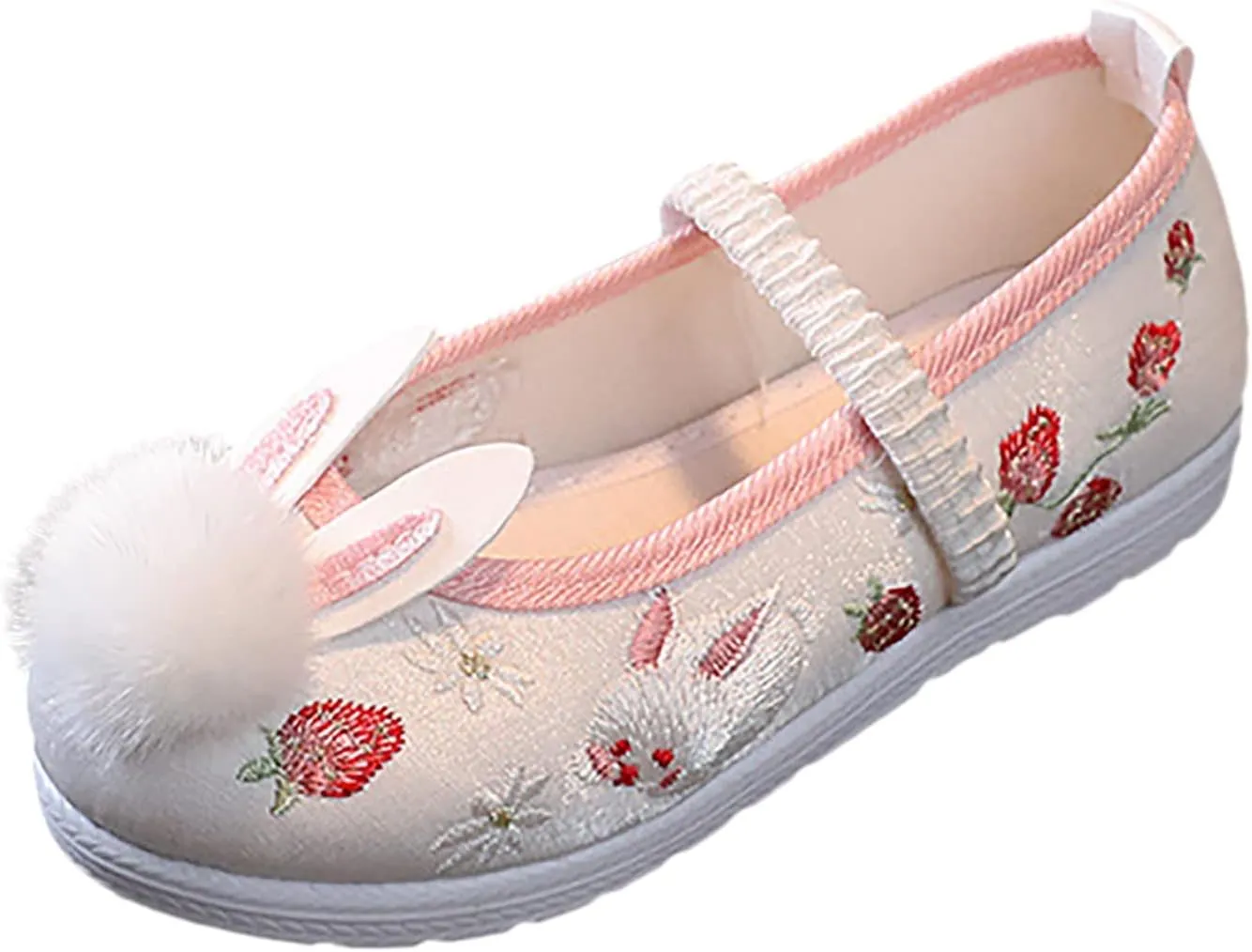 Little Kid Girls Traditional Embroidered Hanfu Shoes Children's Fashionable Antiquity Performance Cloth Shoes